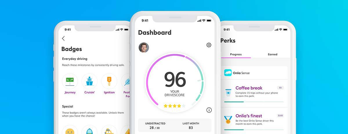 Onlia Sense dashboard