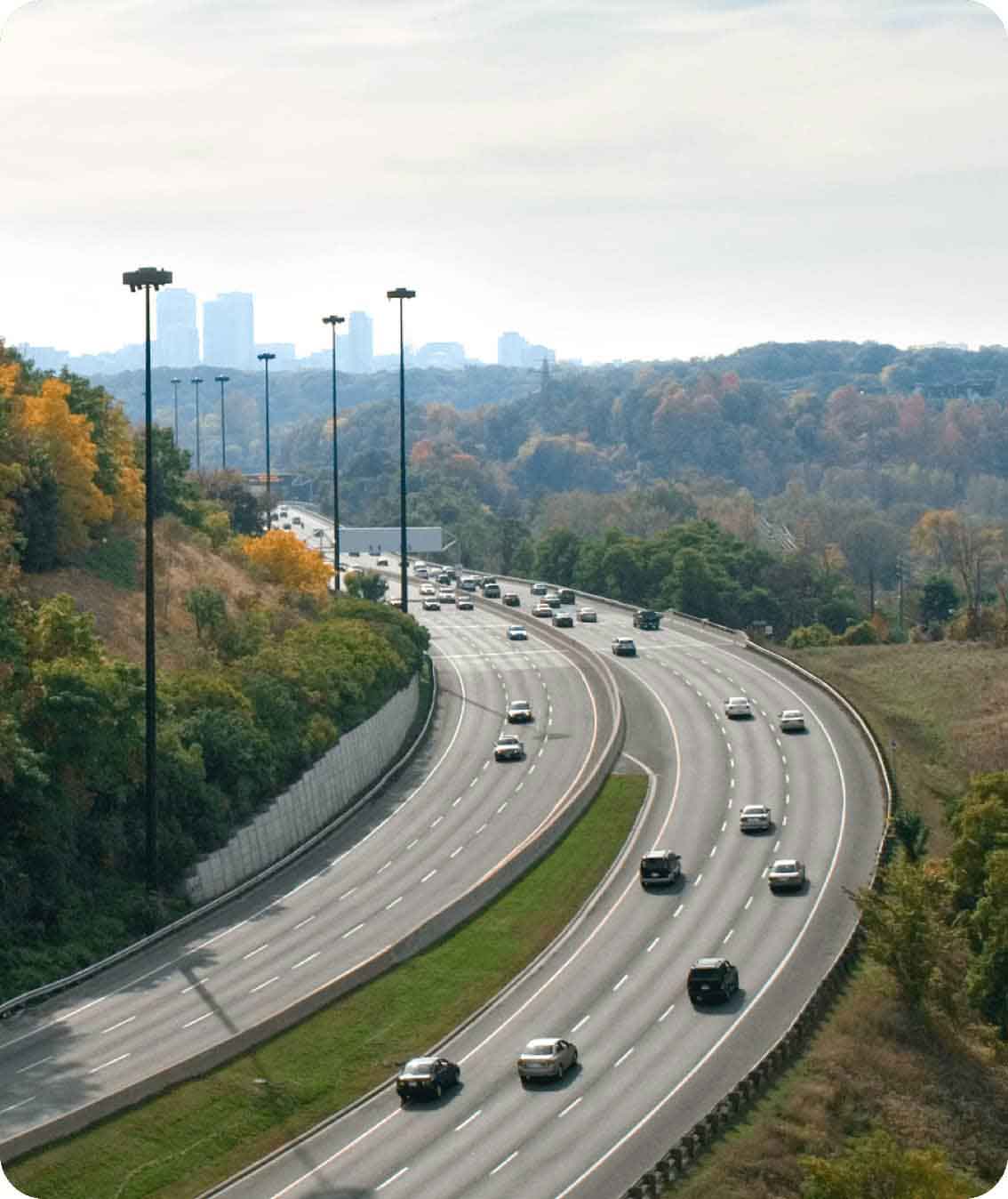 Don Valley Parkway in Toronto, Ontario